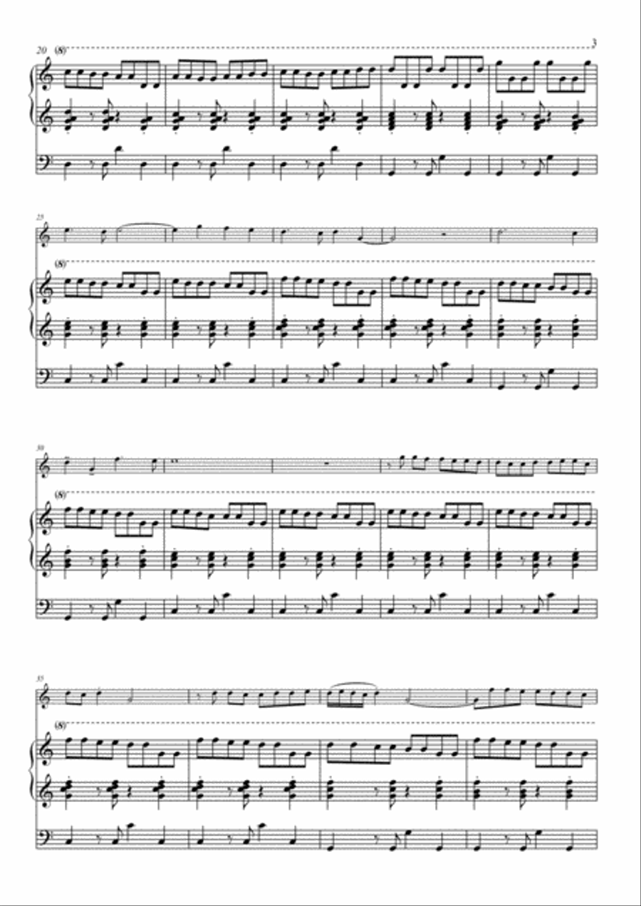 Echoes of Joy for trumpet & organ Trumpet Duet scores gallery preview page 3