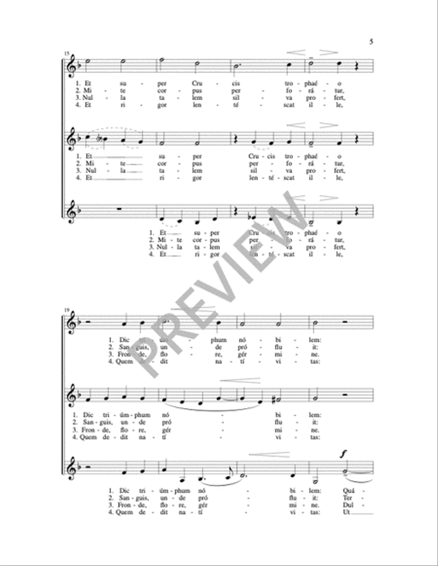 Sing, My Tongue, the Song of Triumph 3-Part scores gallery preview page 8