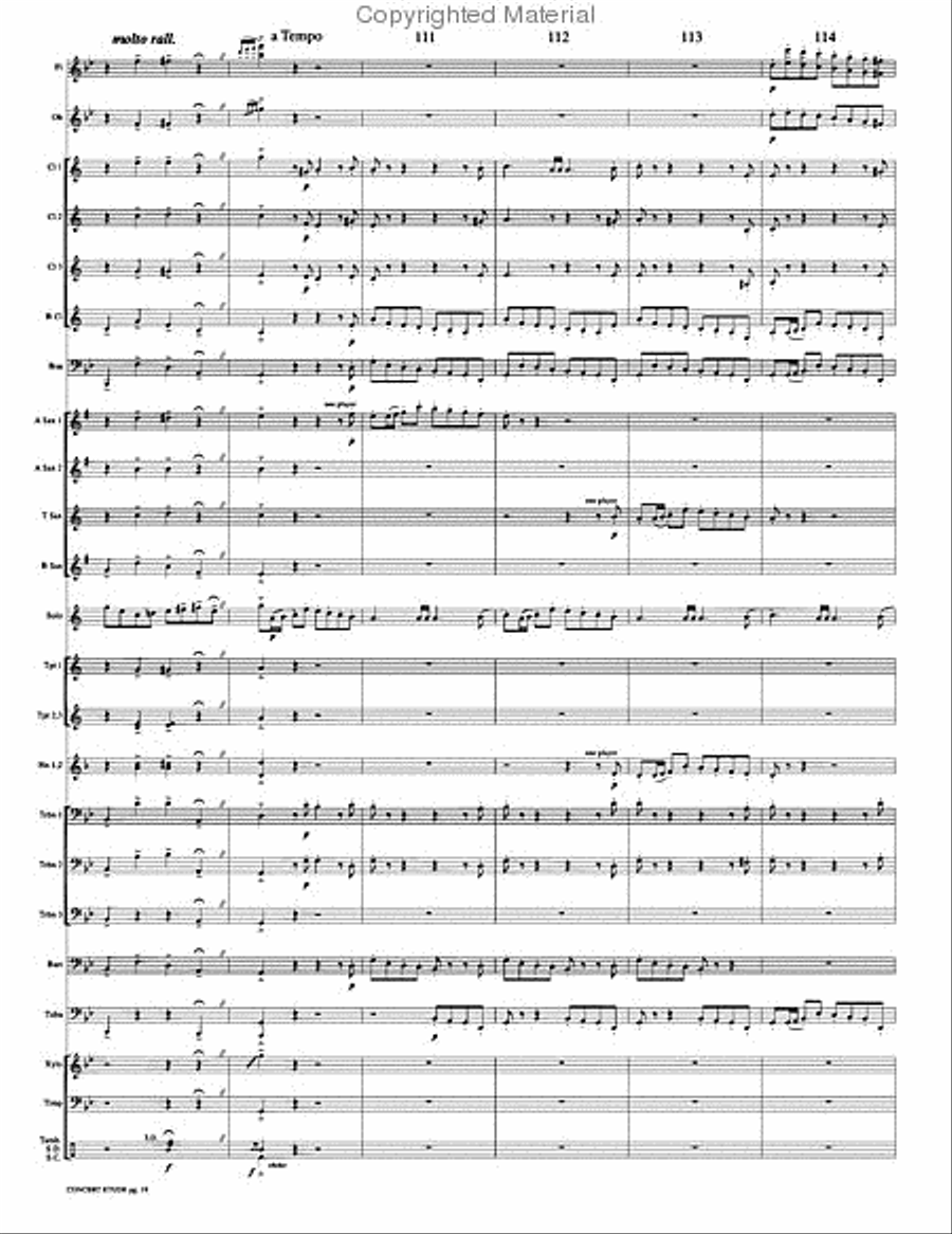 Concert Etude, Op. 49 Concert Band scores gallery preview page 22