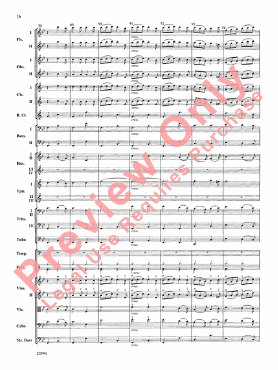 Symphony No. 9 (Fourth Movement) Full Orchestra scores gallery preview page 17