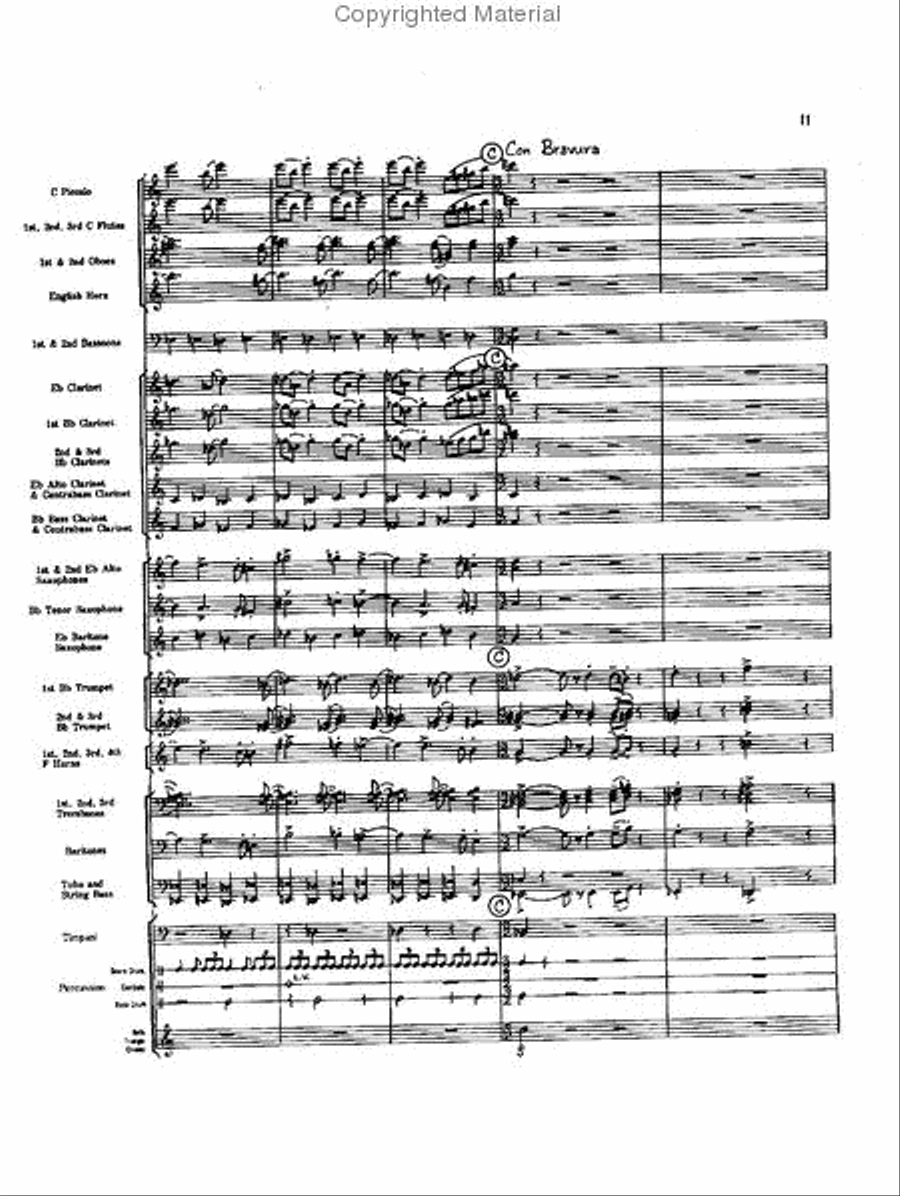 Caccia and Chorale Concert Band scores gallery preview page 10