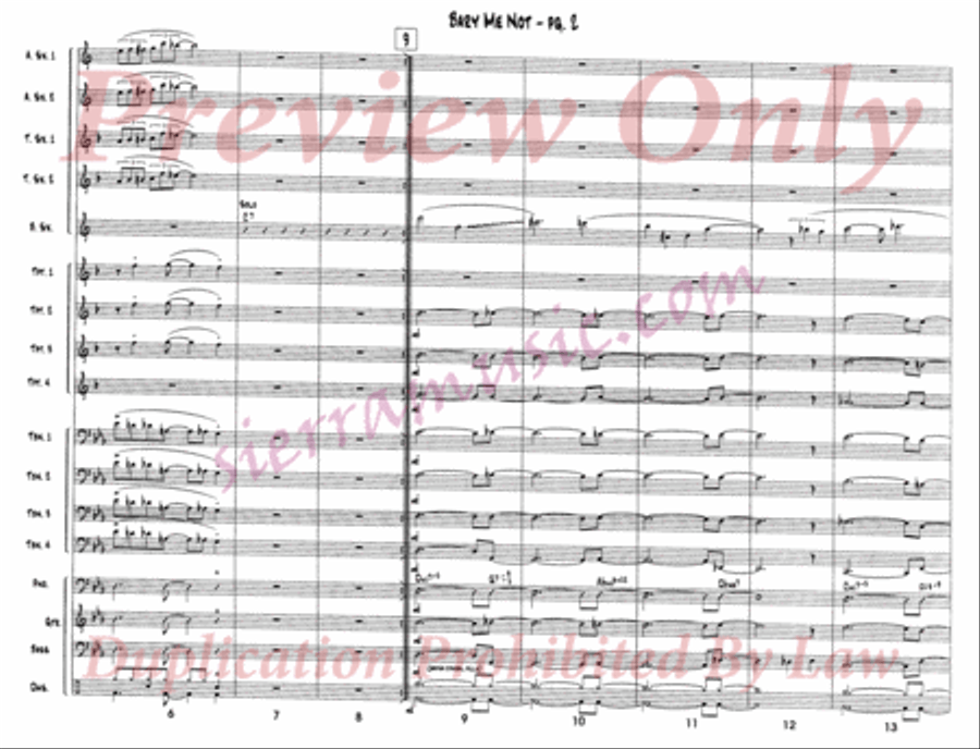 Bary Me Not Big Band scores gallery preview page 3