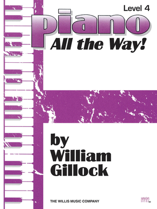 Book cover for Piano - All the Way! Level 4