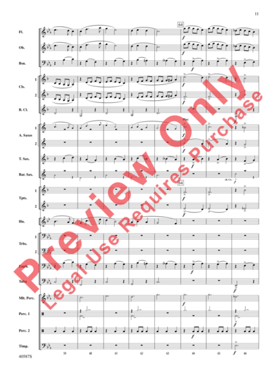 Rondo Picoso Concert Band scores gallery preview page 36