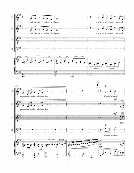 Winter's Breath (SATB Choir & Piano) image number null