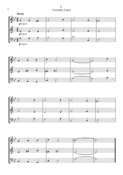 15 Carols arranged for Woodwind Trio