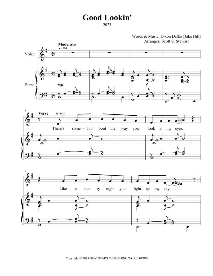 Good Lookin Voice scores gallery preview page 1