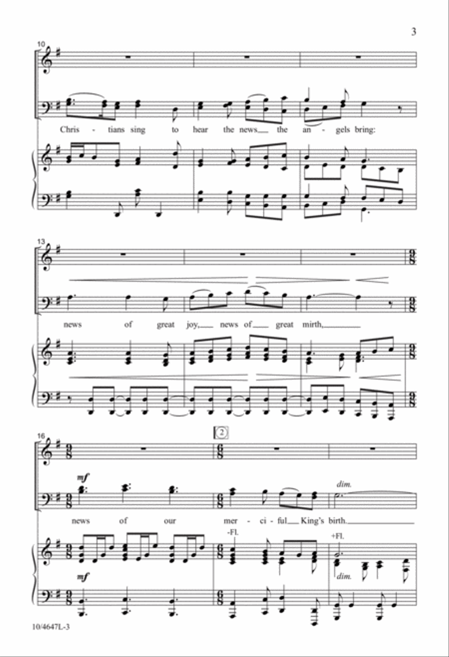 Christmas Canticles 4-Part scores gallery preview page 3