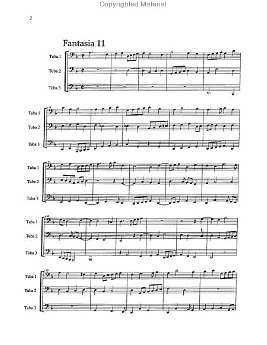 Fantasie a tre voci (fantasie for three instruments) Brass Trio scores gallery preview page 3