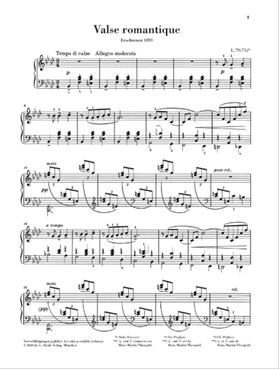 Valse Romantique Valse Romantique Piano Solo scores gallery preview page 2
