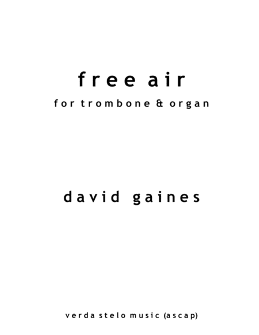 Free Air for trombone and organ Trombone Duet scores gallery preview page 5