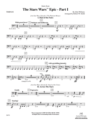 Suite from the Star Wars Epic -- Part I: Timpani
