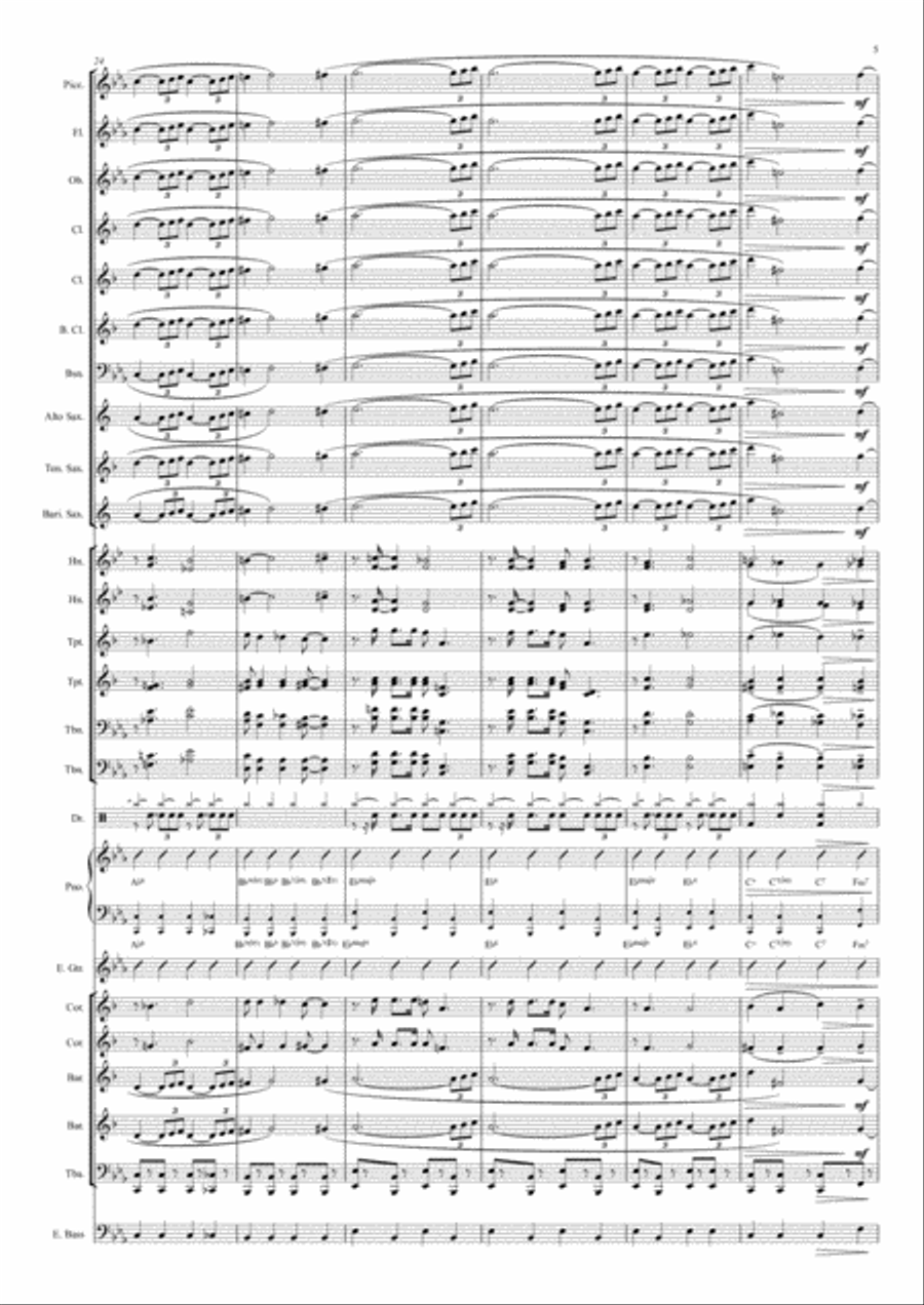 Moonlight Serenade Marching Band scores gallery preview page 6