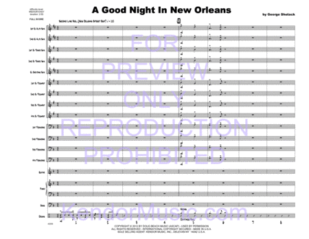 Good Night In New Orleans, A (Full Score)