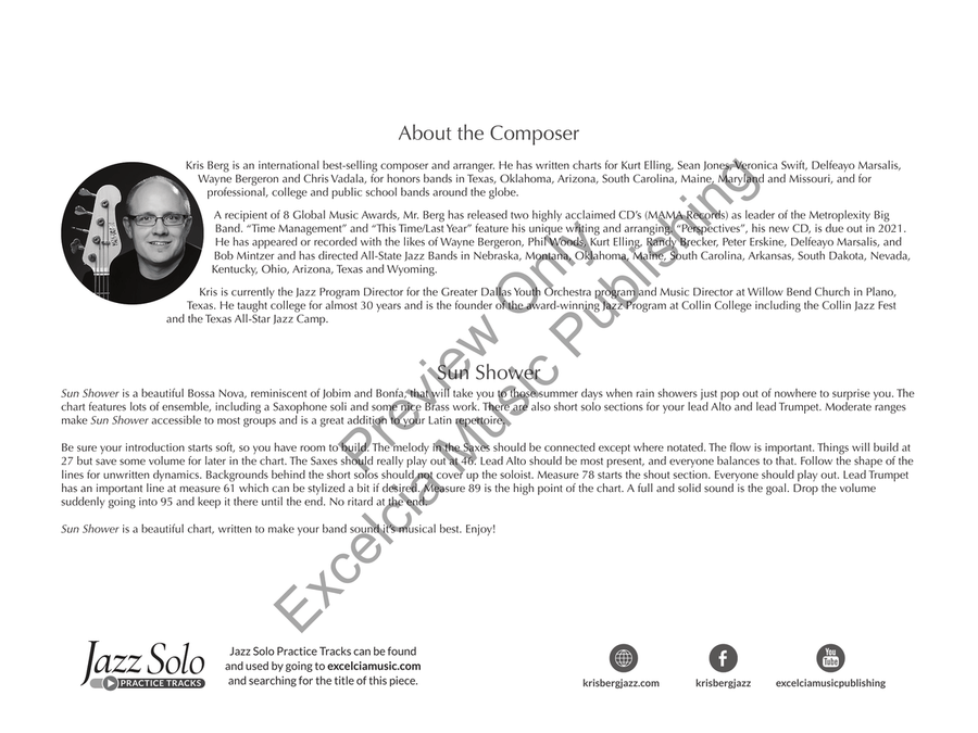 Sun Shower Sun Shower Jazz Ensemble scores gallery preview page 3