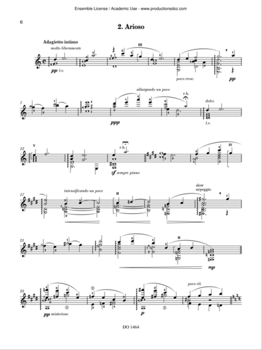 The Blue Madeleine Classical Guitar scores gallery preview page 6