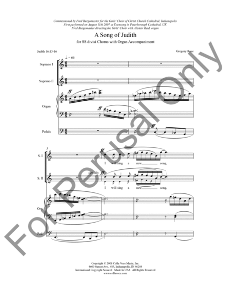A Song of Judith Choir scores gallery preview page 2