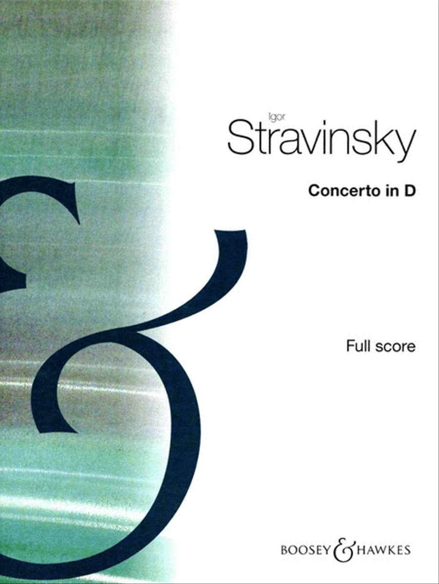 Concerto in D Concerto in D Orchestra scores gallery preview page 1