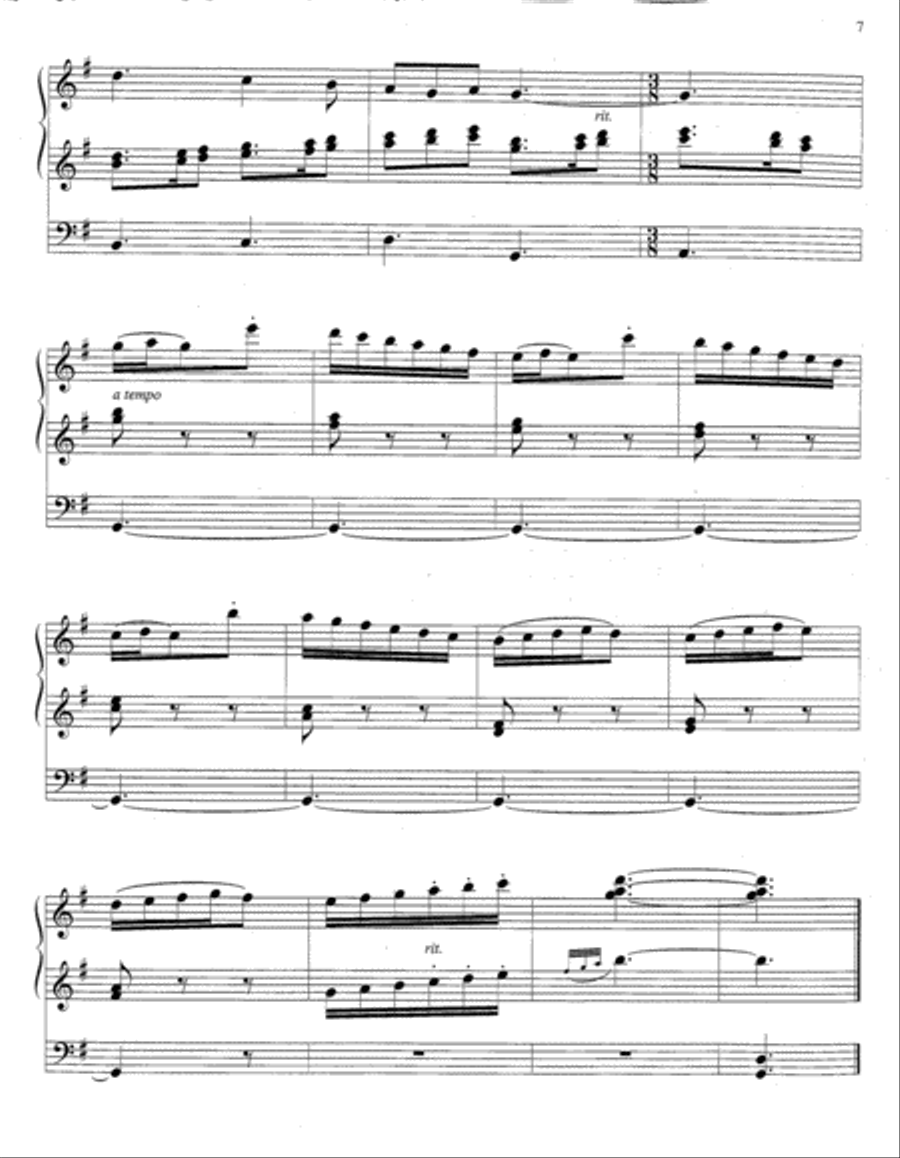 Carol Trilogy for the Merry Organ Organ scores gallery preview page 4
