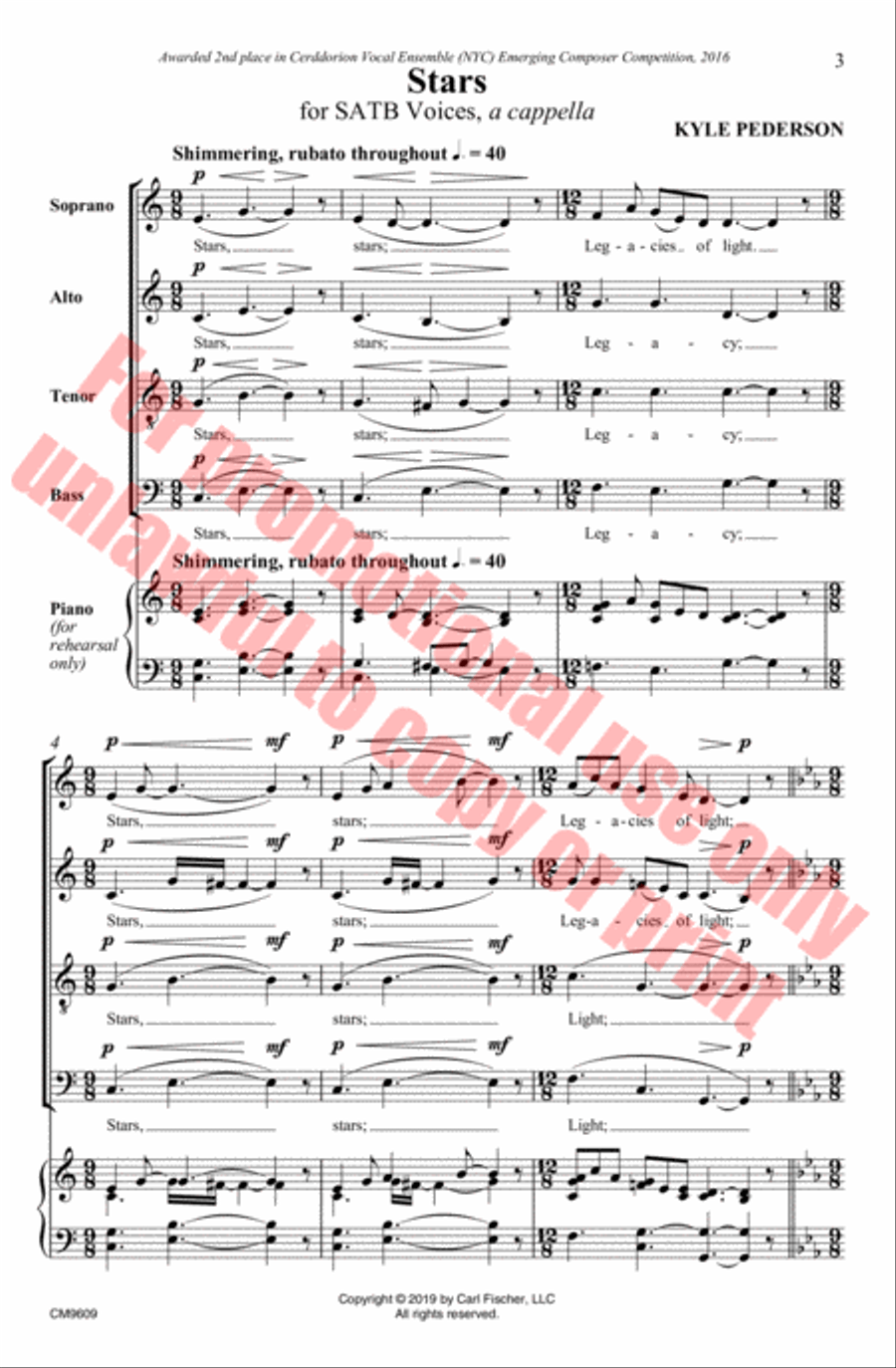 Stars 4-Part scores gallery preview page 4