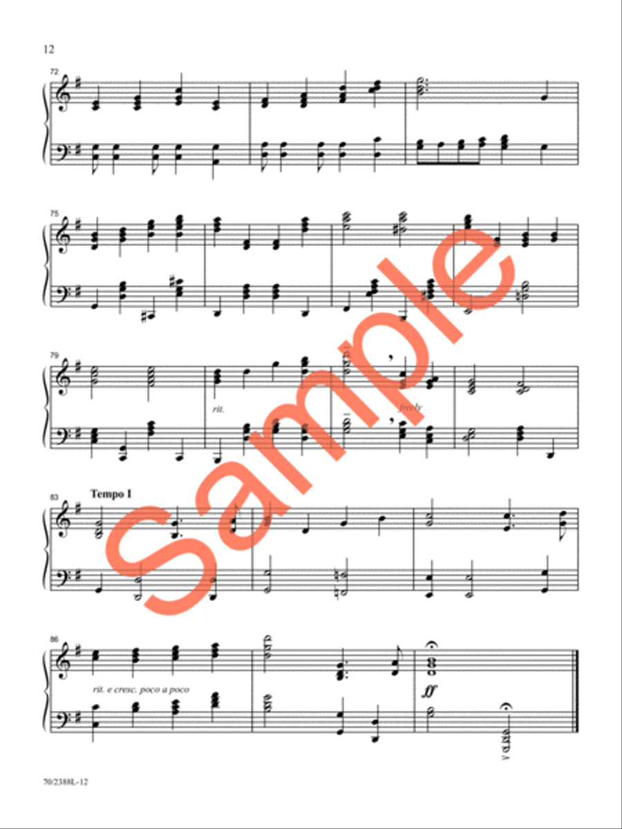 O God, Beyond All Praising Piano Solo scores gallery preview page 11