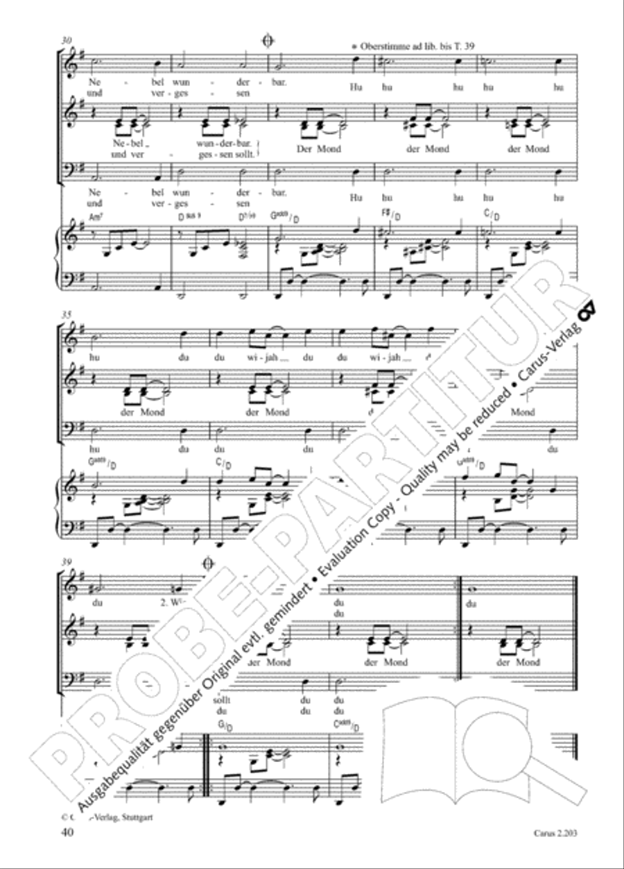 Loreley. Folk songs for choir (Loreley. Volkslieder fur Chor) Choir scores gallery preview page 47