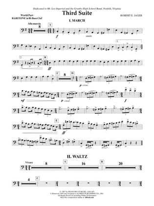 Third Suite (I. March, II. Waltz, III. Rondo): (wp) B-flat Baritone B.C.