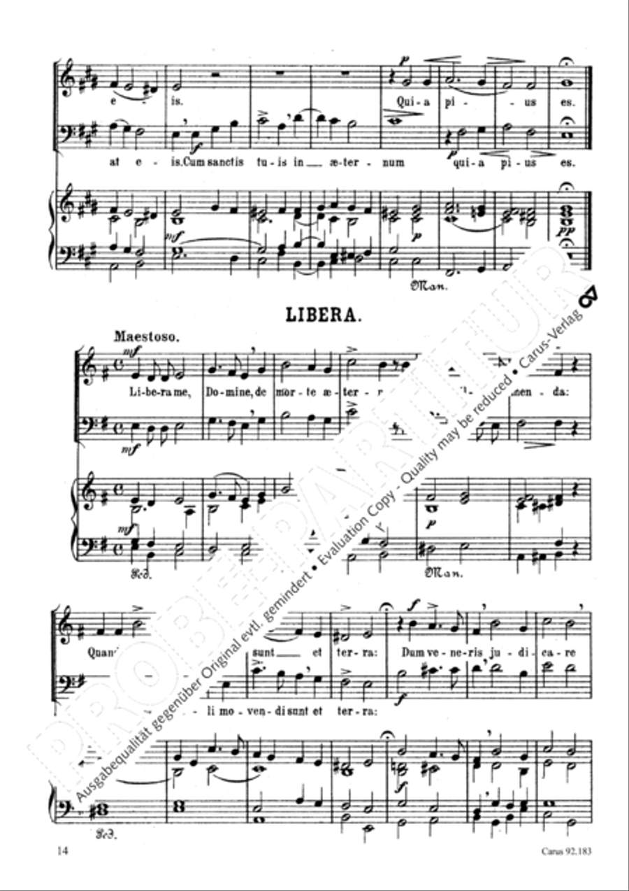 Missa pro defunctis Missa pro defunctis 2-Part scores gallery preview page 15
