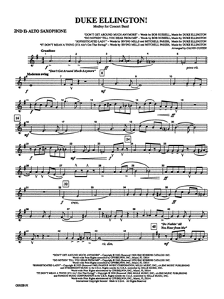 Duke Ellington! (Medley for Concert Band): 2nd E-flat Alto Saxophone