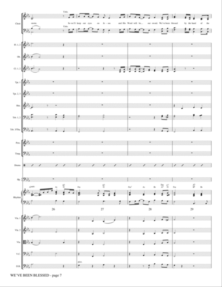 We've Been Blessed - Full Score Choir scores gallery preview page 6