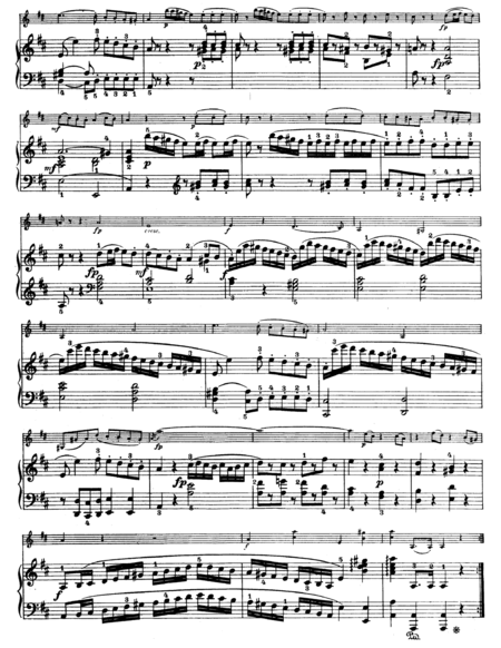 Mozart—Violin Sonata No. 23 in D major K. 306 for violin and piano