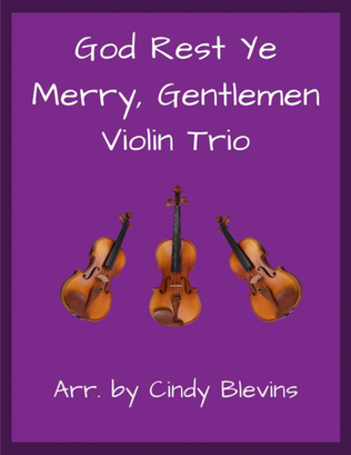 Book cover for God Rest Ye Merry, Gentlemen, for Violin Trio
