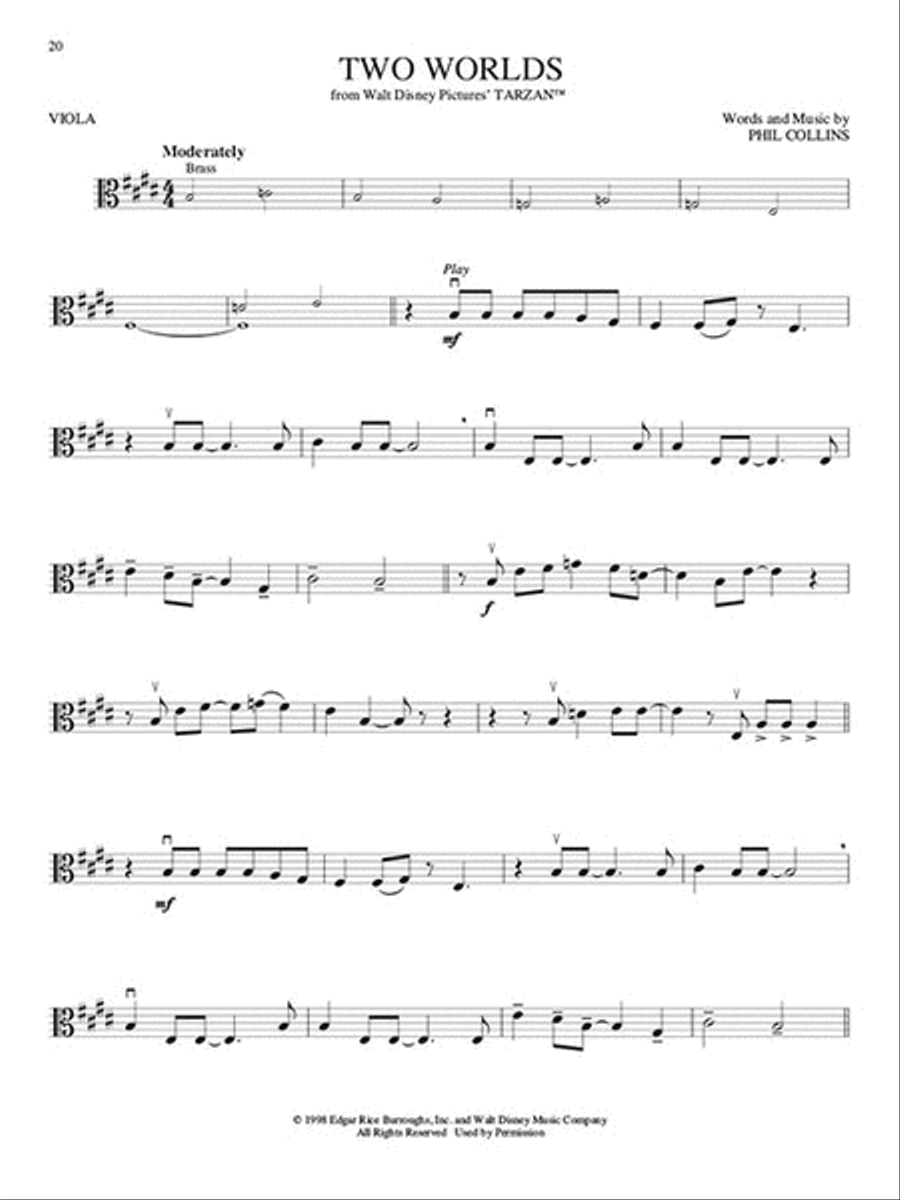 Disney Greats Disney Greats Viola Solo scores gallery preview page 5
