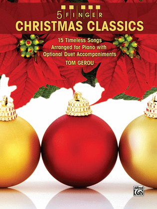 Book cover for 5 Finger Christmas Classics