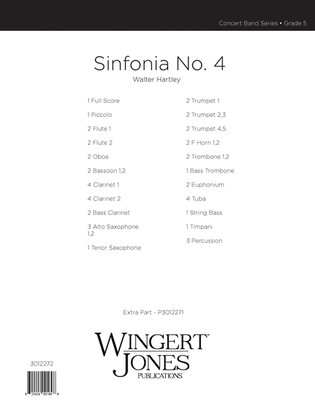 Book cover for Sinfonia #4 - Full Score