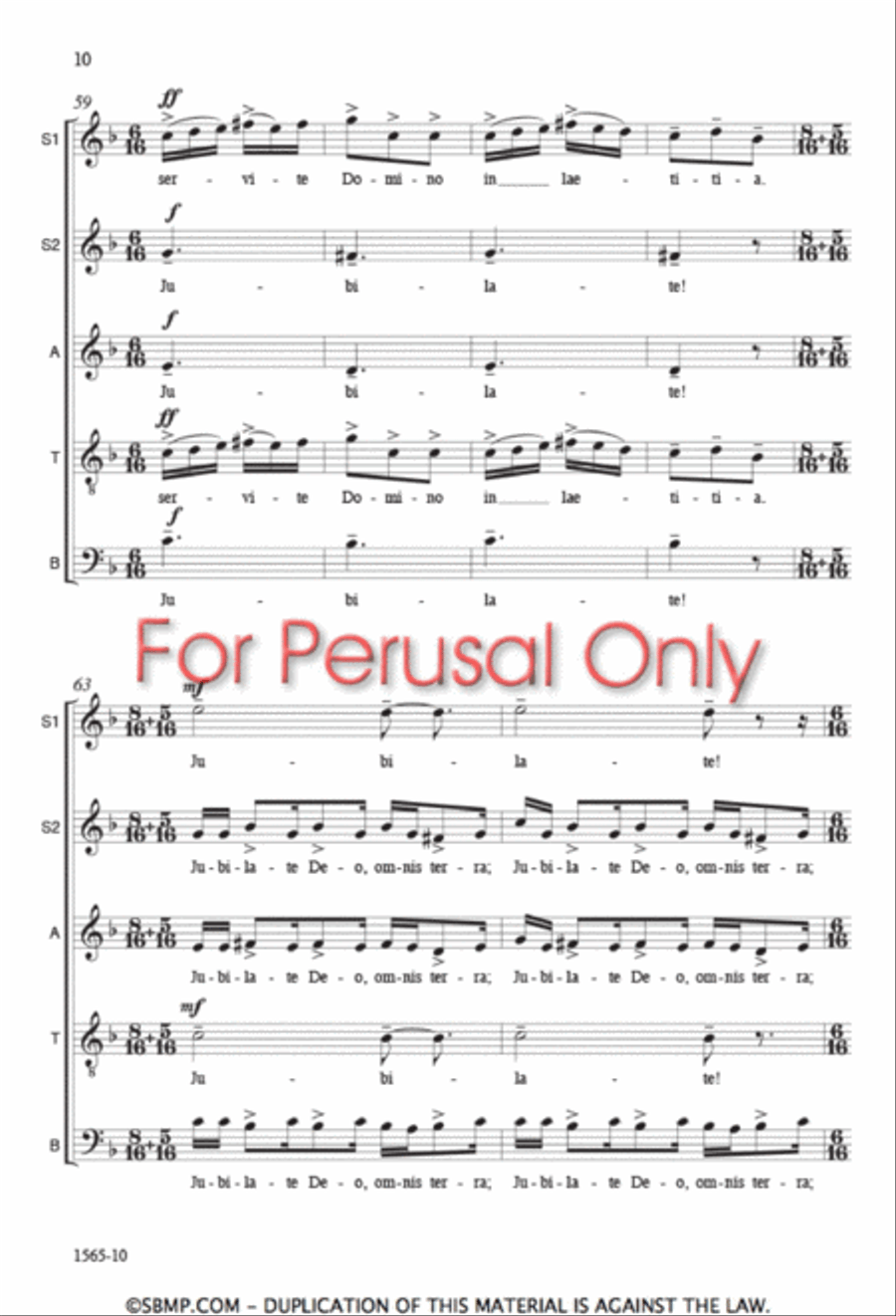 Benedicamus Domino Benedicamus Domino 4-Part scores gallery preview page 9