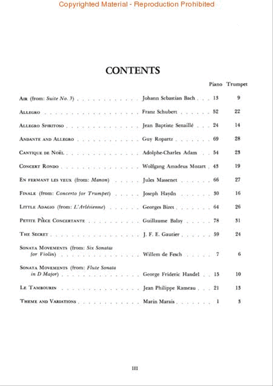 Solos for the Trumpet Player Trumpet Solo scores gallery preview page 2