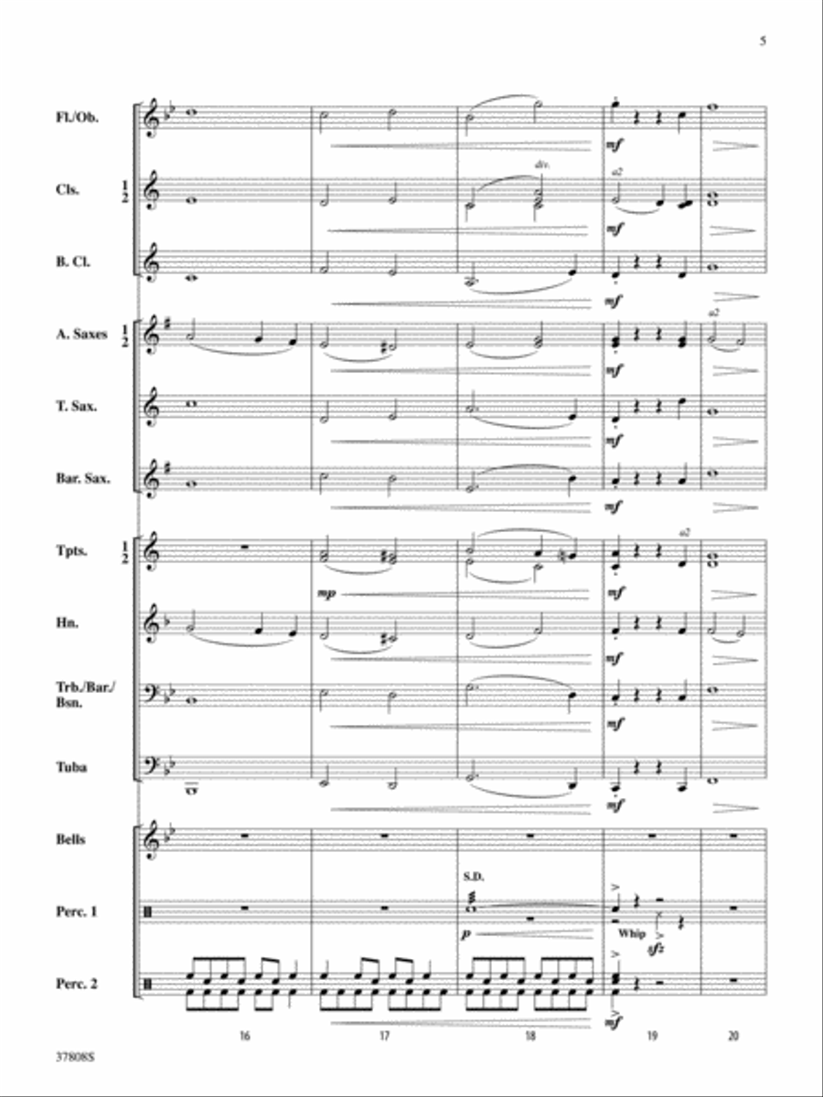 Old-Fashioned Sleigh Ride: Score Concert Band scores gallery preview page 5