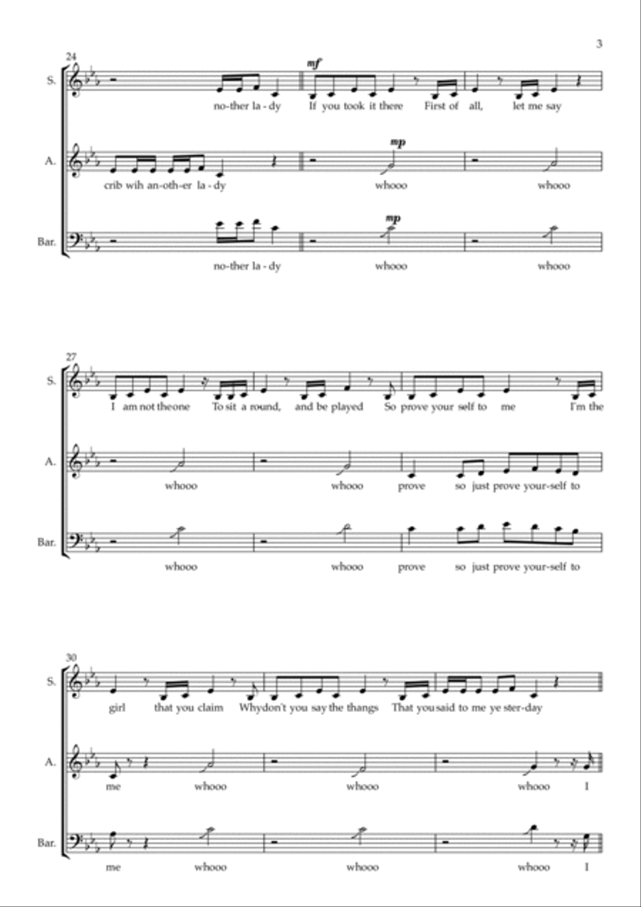 Say My Name Say My Name 3-Part scores gallery preview page 3