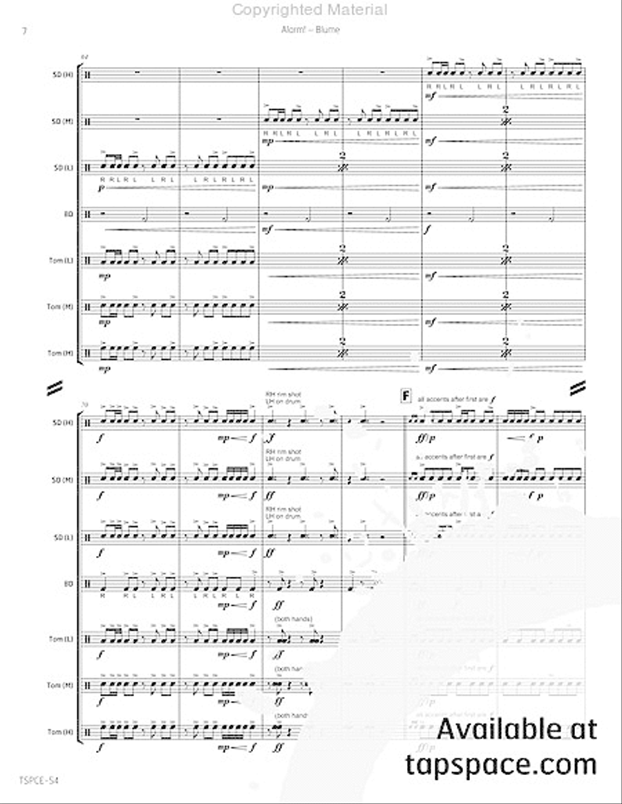 Alarm! Percussion Ensemble scores gallery preview page 11