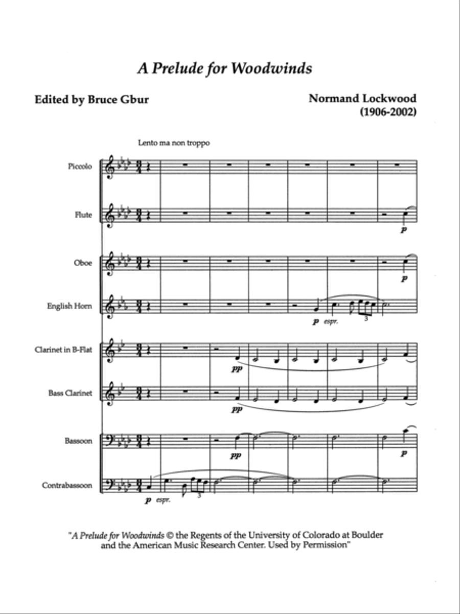 A Prelude for Woodwinds Woodwind Ensemble scores gallery preview page 3