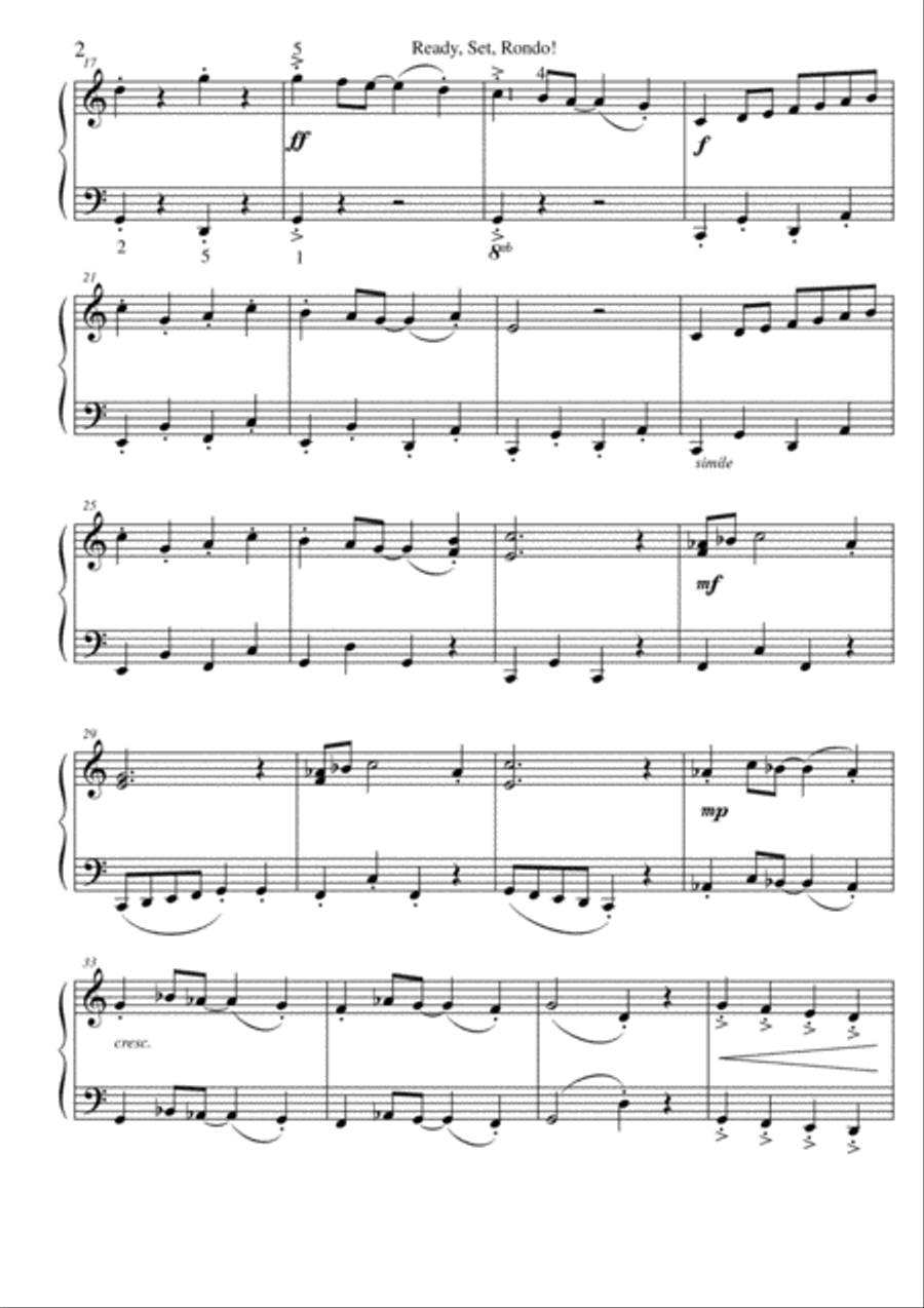 Ready, Set , Rondo Ready, Set , Rondo Small Ensemble scores gallery preview page 2