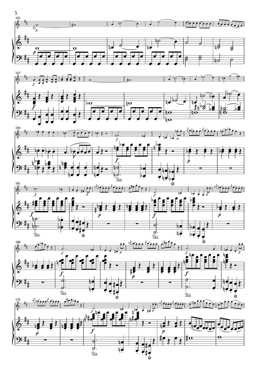 Mozart Don Giovanni Overture, for Violin & Piano, VM004 Violin Solo scores gallery preview page 5