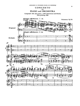 Schumann: Piano Concerto in A Minor, Op. 54