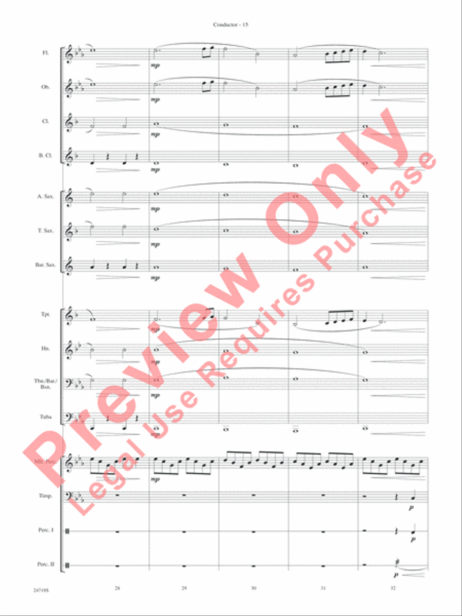 Harry Potter and the Goblet of Fire, Themes from Concert Band scores gallery preview page 17