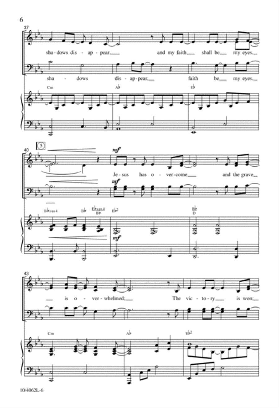 I Will Rise 4-Part scores gallery preview page 6