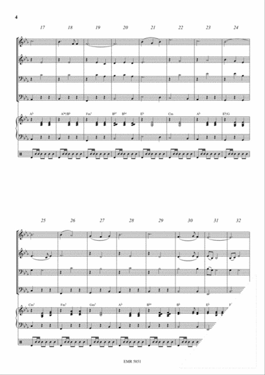 Morning Has Broken Brass Ensemble scores gallery preview page 4