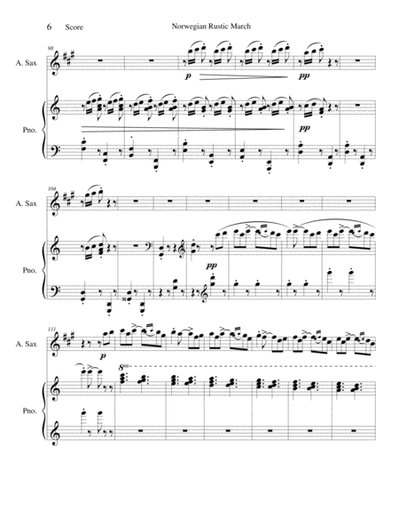 Norwegian Rustic March - Mvt. 2 from Lyric Pieces - Opus 54 image number null