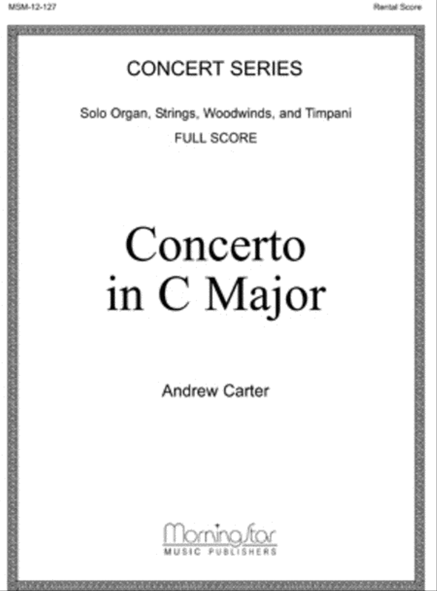 Concerto in C Major (Additional Full Score) Organ scores gallery preview page 1
