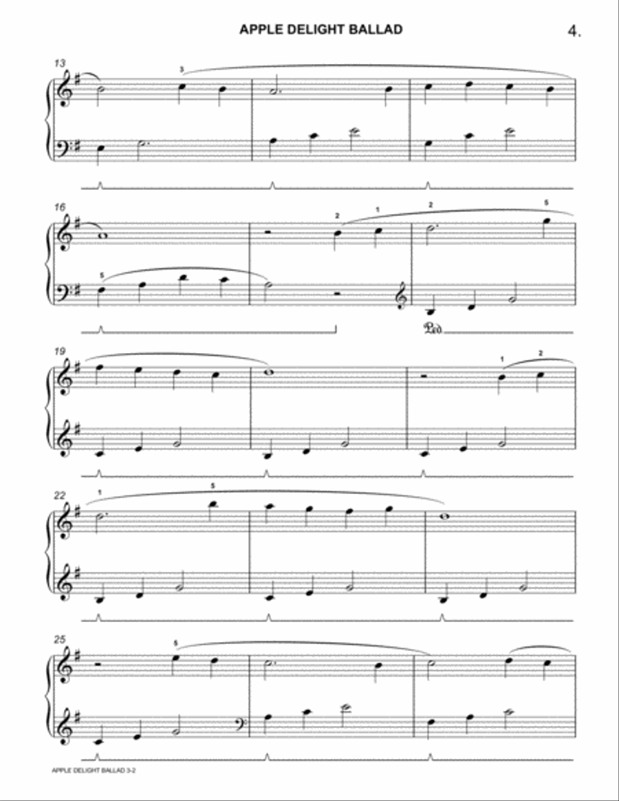 WHAT'S FOR DESSERT? (8 Piano Pieces by Robert Van Horne) Easy Piano scores gallery preview page 4